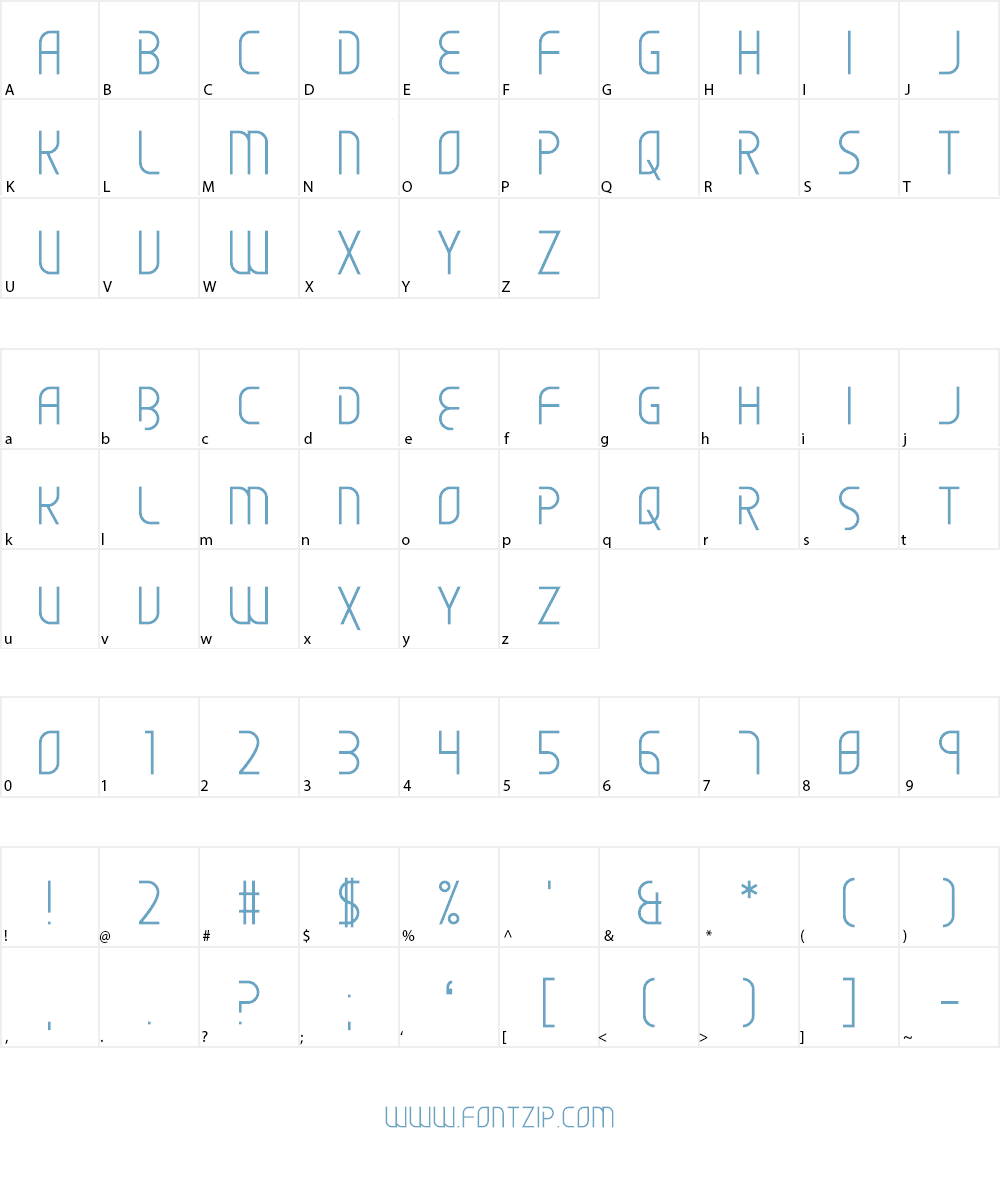 Scared of the Unknown Font Character